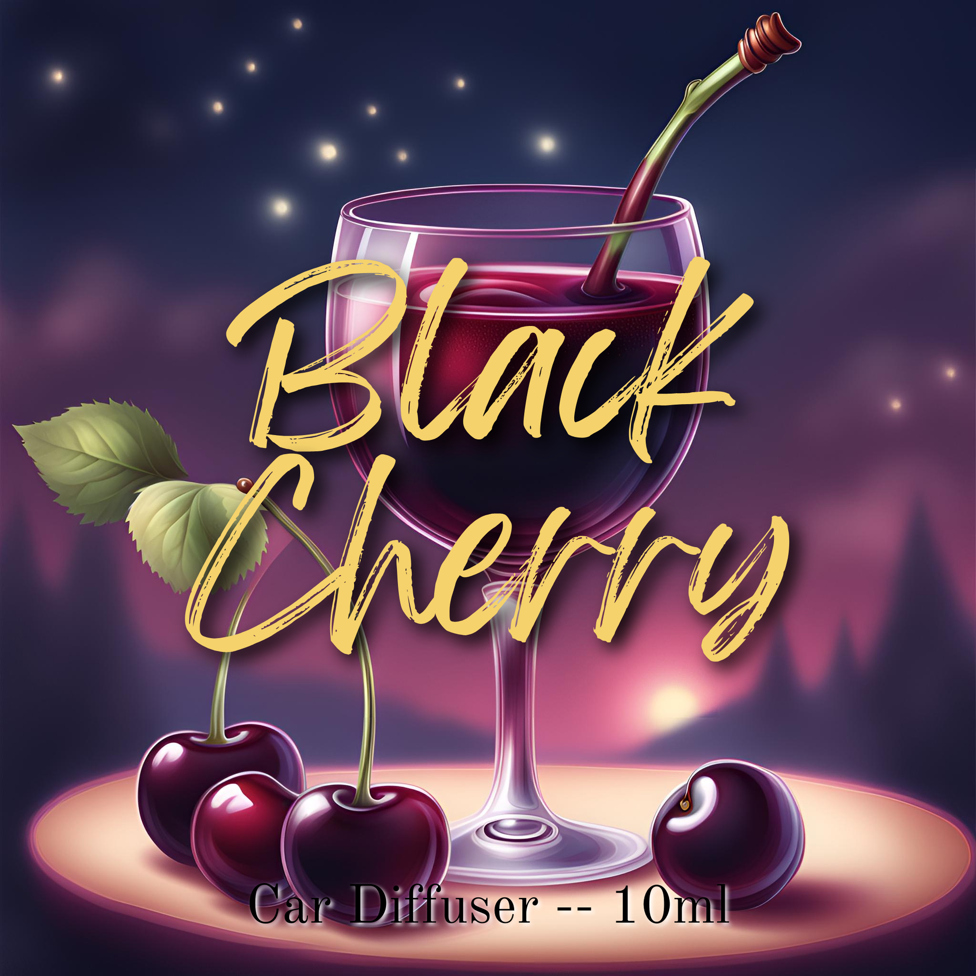 Black Cherry diffuser label