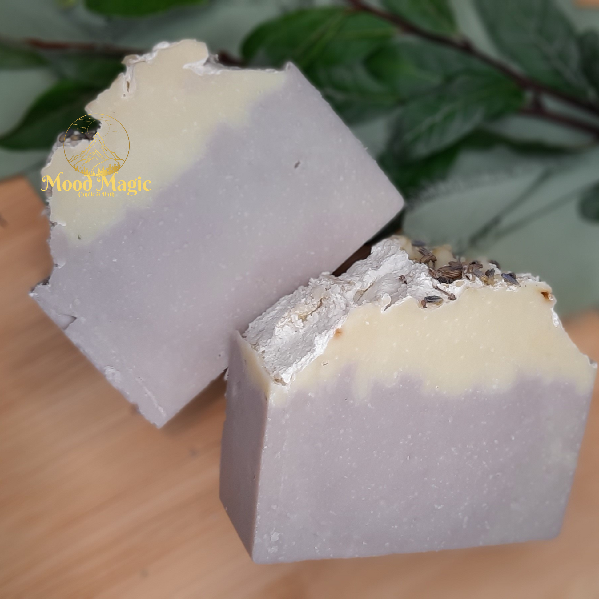 lavender all natural hemp oil soap bar with shea butter. 